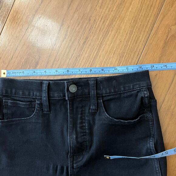 Madewell Roadtripper Jeggings Black Size 25 Tall Skinny Stretch - Picture 8 of 11